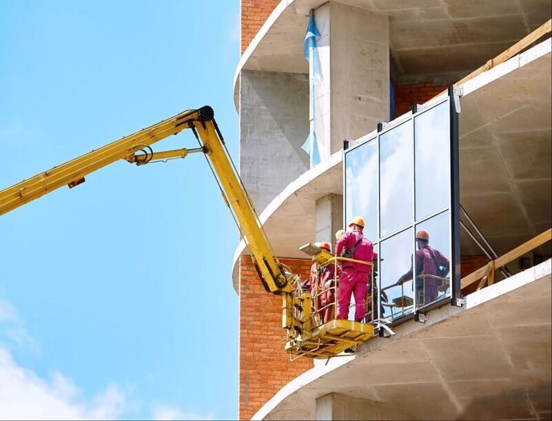 алюминиевое остекление окна